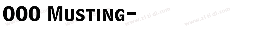 OOO Musting字体转换